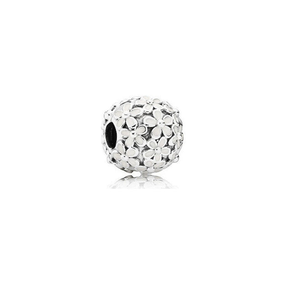 Wholesale Diy Beads 925 Silver Magnolia Love Full Diamond Fixed Hanging Beads With Totem Pattern Inlay