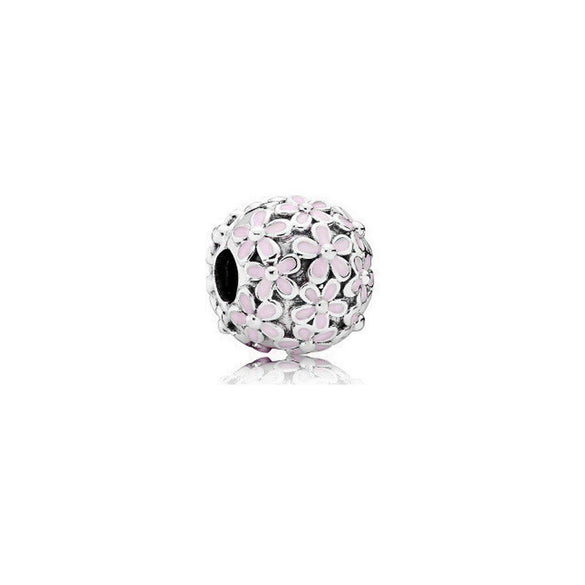 Wholesale Diy Beads 925 Silver Magnolia Love Full Diamond Fixed Hanging Beads With Totem Pattern Inlay