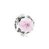 Wholesale Diy Beads 925 Silver Magnolia Love Full Diamond Fixed Hanging Beads With Totem Pattern Inlay