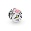 Wholesale Diy Beads 925 Silver Magnolia Love Full Diamond Fixed Hanging Beads With Totem Pattern Inlay