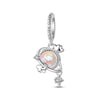 Wholesale Diy Bracelet Accessories 925 Sterling Silver Iris Unicorn Pendant Beads Dripping Oil Design