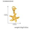 Wholesale Diy Bracelet Accessories With Dolphin Starfish Shell Stainless Steel Geometric Shape Furnace Vacuum Plating For Women