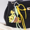 Wholesale Diy Creative Woven Wool And Pu Keychain Bag Hanging Ornaments With Plants Flowers Pattern And Color Printing