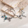 Wholesale Diy Diamond Alloy Stainless Steel Adjustable Fashion Allmatch Pendant Bracelet For Unisex