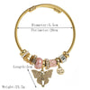 Wholesale Diy Diamond Stainless Steel Alloy Butterfly Pendant Bracelet For Women