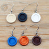 Wholesale Diy Ear Jewelry Accessories Wooden Stainless Steel Antiallergy Ear Hook Totem Geometric Electroplated