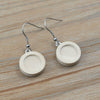 Wholesale Diy Ear Jewelry Accessories Wooden Stainless Steel Antiallergy Ear Hook Totem Geometric Electroplated