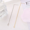 Wholesale Diy Ear Wire Accessories Copper S925 Silver Electroplated Box Chain Tassel Ear Wire Through The Heart