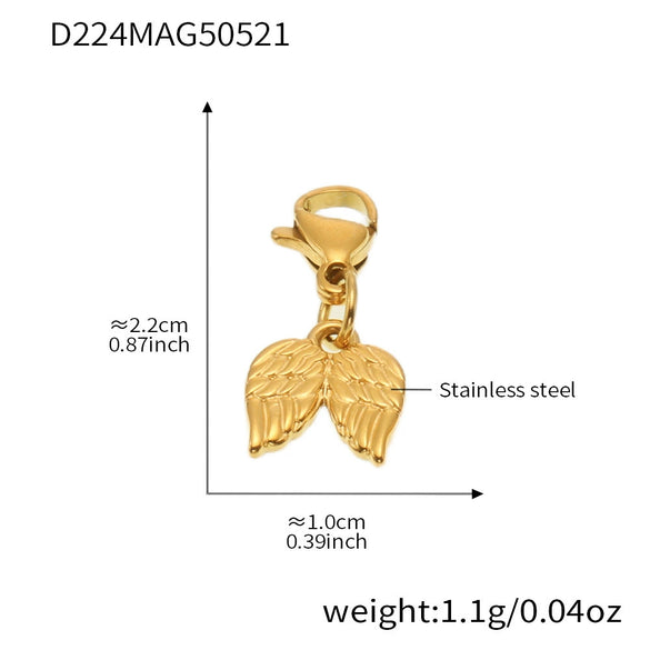 Wholesale Diy Ferris Wheel Zircon Oil Drop Geometric Stainless Steel Electroplated Bracelet And Anklet Set For Women