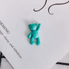 Wholesale Diy Jewelry Accessories Alloy Spray Paint Cute Cartoon Bear Pendant Jewelry Materials