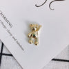 Wholesale Diy Jewelry Accessories Alloy Spray Paint Cute Cartoon Bear Pendant Jewelry Materials