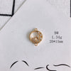 Wholesale Diy Jewelry Accessories Copper Plated Real Gold Hollow Double Hanging Small Pendant Earrings And Necklace Material Accessories