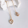 Wholesale Diy Jewelry Accessories Copper Plated Real Gold Hollow Double Hanging Small Pendant Earrings And Necklace Material Accessories