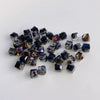 Wholesale Diy Jewelry Accessories Geometric Square Transparent Perforated Glass Crystal Beads With Glaze And Environmental Protection Treatment