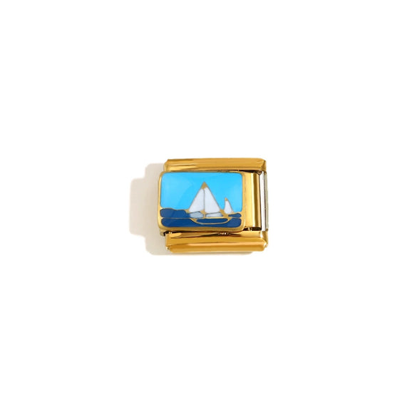 Wholesale Diy Jewelry Accessories Pendant Stainless Steel Gold Plated Geometric Oil Drop Box Pendant With Electroplating