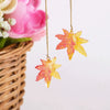 Wholesale Diy Jewelry Accessories Plastic Resin Gradient Red Maple Leaf Ginkgo Leaf Drop Oil Pendant Earrings Hairpin Material