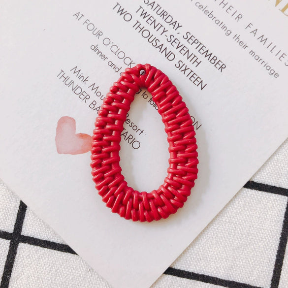 Wholesale Diy Jewelry Accessories Plastic Resin Hollow Water Drop Shape Earrings