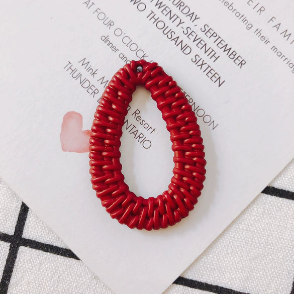 Wholesale Diy Jewelry Accessories Plastic Resin Hollow Water Drop Shape Earrings