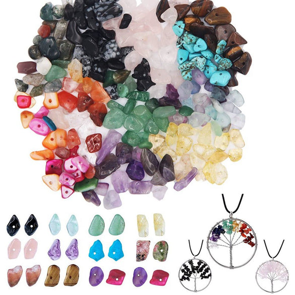 Wholesale Diy Jewelry Accessories Set Handmade Gravel Bead Bracelet Stone Material Irregular Grid