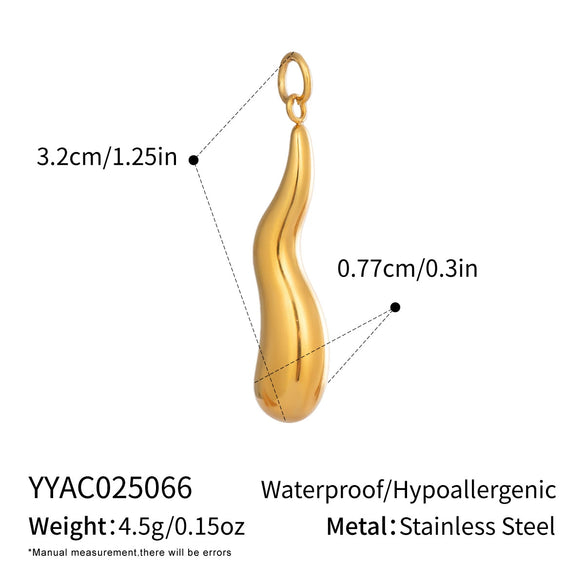 Wholesale Diy Jewelry Accessories Stainless Steel Non Fading Seaside Pendant With Small Animal Pattern For Women Electroplated With 18K Real Gold
