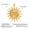 Wholesale Diy Jewelry Accessories Stainless Steel Non Fading Seaside Pendant With Small Animal Pattern For Women Electroplated With 18K Real Gold