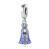 Wholesale Diy Jewelry Accessories Sterling Silver 925 Beads Virgin Cross Bracelet With Dripping Oil Design