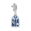 Wholesale Diy Jewelry Accessories Sterling Silver 925 Beads Virgin Cross Bracelet With Dripping Oil Design
