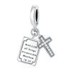 Wholesale Diy Jewelry Accessories Sterling Silver 925 Beads Virgin Cross Bracelet With Dripping Oil Design