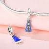 Wholesale Diy Jewelry Accessories Sterling Silver 925 Beads Virgin Cross Bracelet With Dripping Oil Design
