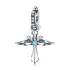 Wholesale Diy Jewelry Accessories Sterling Silver 925 Beads Virgin Cross Bracelet With Dripping Oil Design