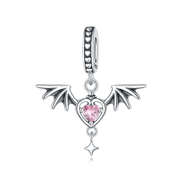 Wholesale Diy Jewelry Accessories 925 Sterling Silver Halloween Pumpkin Skull Bat Pendant Beads With Dripping Oil Design