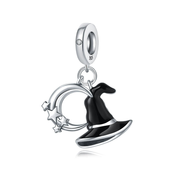 Wholesale Diy Jewelry Accessories 925 Sterling Silver Halloween Pumpkin Skull Bat Pendant Beads With Dripping Oil Design