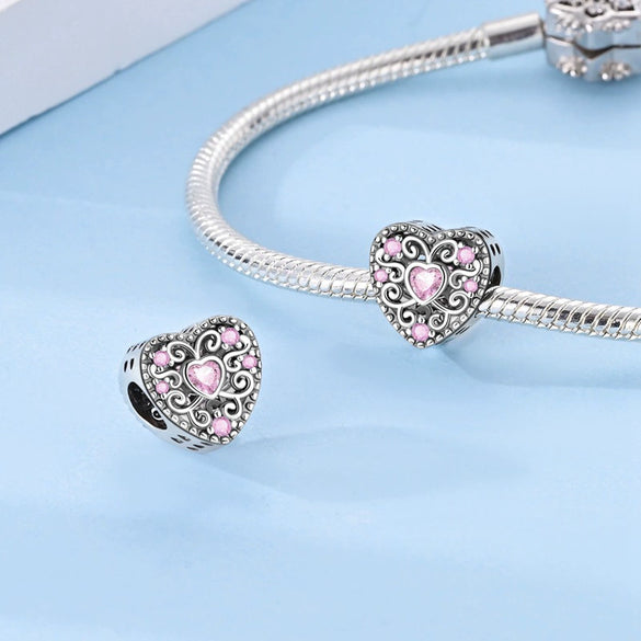 Wholesale Diy Jewelry Accessories 925 Sterling Silver Love Family Charm Decorative Beads Pendant With Dripping Oil Design