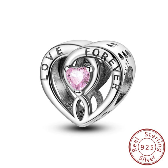 Wholesale Diy Jewelry Accessories 925 Sterling Silver Love Family Charm Decorative Beads Pendant With Dripping Oil Design