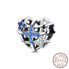 Wholesale Diy Jewelry Accessories 925 Sterling Silver Love Family Charm Decorative Beads Pendant With Dripping Oil Design