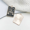 Wholesale Diy Jewelry Accessories Zinc Alloy Hanging Pendant Necklace Earrings Keychain Retro Dark Tarot Style Electroplated