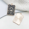 Wholesale Diy Jewelry Accessories Zinc Alloy Hanging Pendant Necklace Earrings Keychain Retro Dark Tarot Style Electroplated