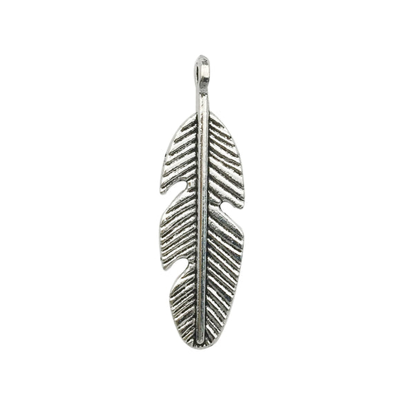 Wholesale Diy Jewelry Accessories Zinc Alloy Leaves And Feathers Retro Necklace And Earrings Pendant Electroplated
