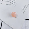 Wholesale Diy Jewelry Basic Accessories Plastic Resin Round Circle Earrings With Hole Pendant Earrings 925 Silver Needle Environmental Protection