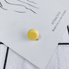 Wholesale Diy Jewelry Basic Accessories Plastic Resin Round Circle Earrings With Hole Pendant Earrings 925 Silver Needle Environmental Protection