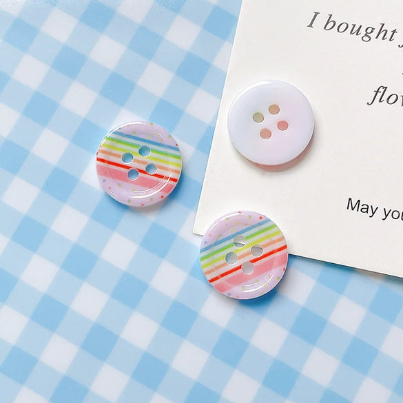 Wholesale Diy Material Plaid Square Tulip Shaped Acrylic Plastic Resin Bead With Printing For Dog Kitty Cat