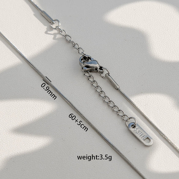 Wholesale Diy Snake Bone Necklace For Women Made Of Stainless Steel With Geometric Pattern And Electroplating