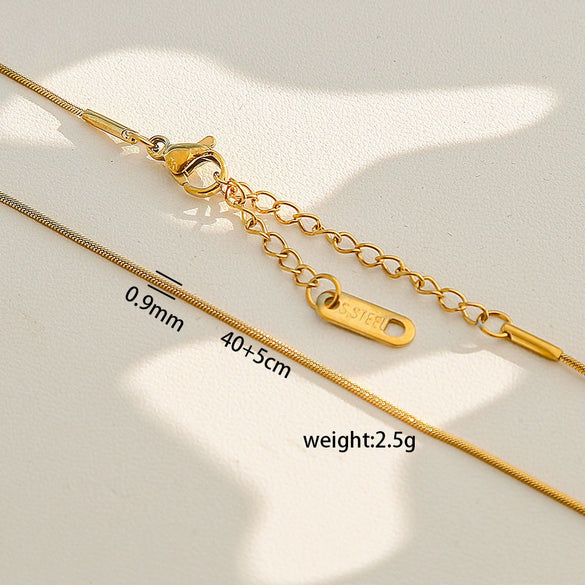 Wholesale Diy Snake Bone Necklace For Women Made Of Stainless Steel With Geometric Pattern And Electroplating