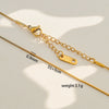 Wholesale Diy Snake Bone Necklace For Women Made Of Stainless Steel With Geometric Pattern And Electroplating
