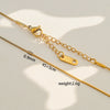 Wholesale Diy Snake Bone Necklace For Women Made Of Stainless Steel With Geometric Pattern And Electroplating