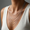 Wholesale Diy Snake Bone Necklace For Women Made Of Stainless Steel With Geometric Pattern And Electroplating