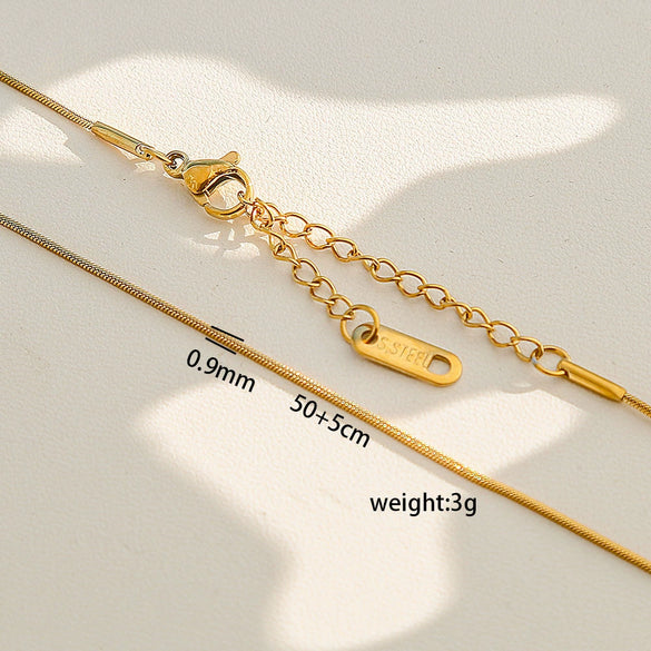 Wholesale Diy Snake Bone Necklace For Women Made Of Stainless Steel With Geometric Pattern And Electroplating