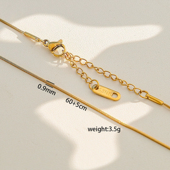 Wholesale Diy Snake Bone Necklace For Women Made Of Stainless Steel With Geometric Pattern And Electroplating