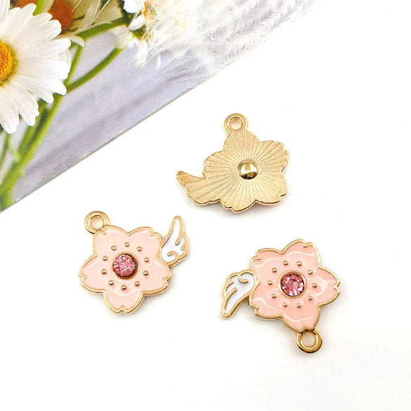 Wholesale Diy Zinc Alloy Jewelry Accessories Cartoon Style Oil Dripping Pendant Keychain For Car