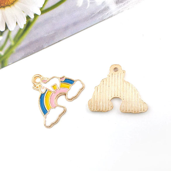 Wholesale Diy Zinc Alloy Jewelry Accessories Cartoon Style Oil Dripping Pendant Keychain For Car
